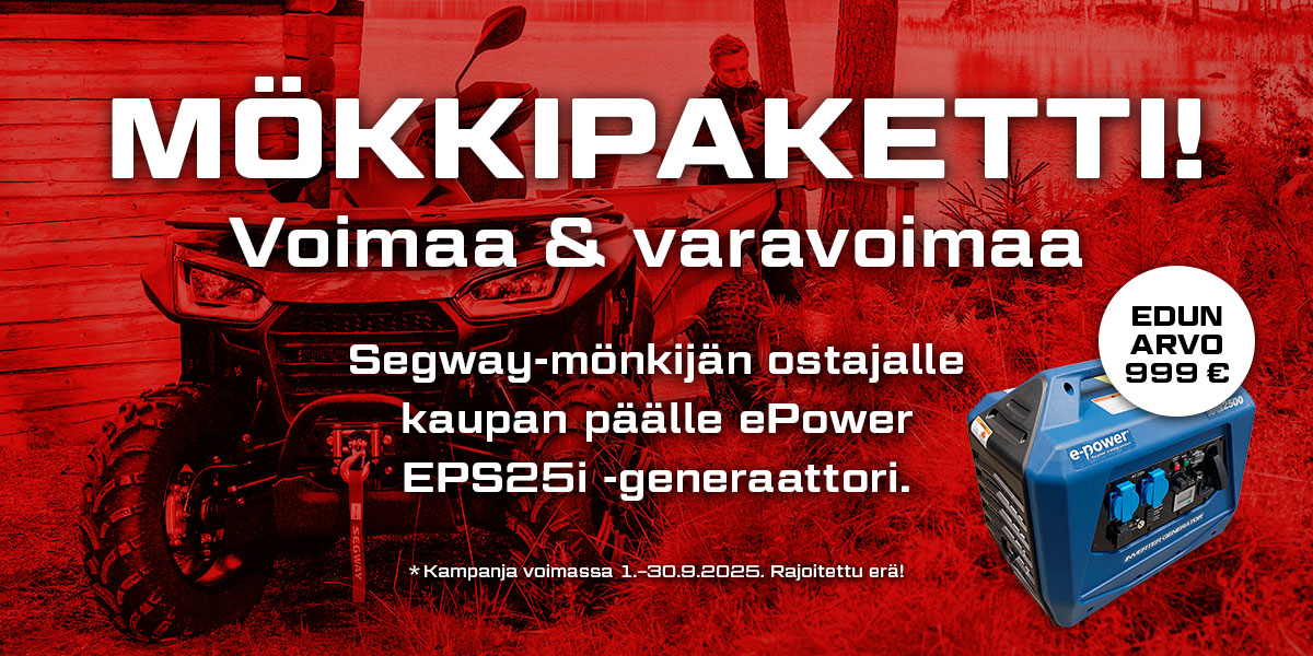 Segway - Etusivun banneri - Mökkipaketti 2025