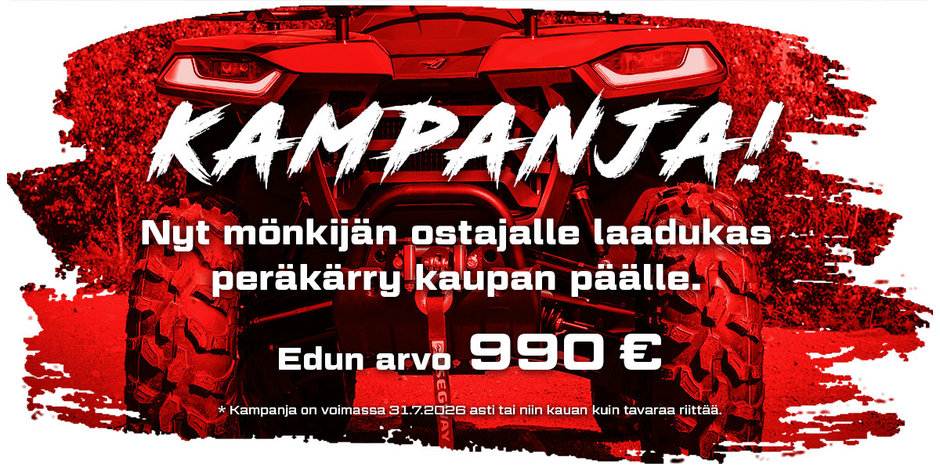 Segway - Kampanjasivun banneri - Peräkärrykampanja 2026