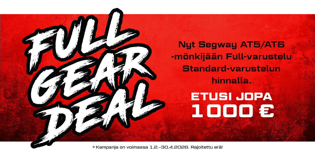 Segway Full Gear Deal - Etusivun banneri